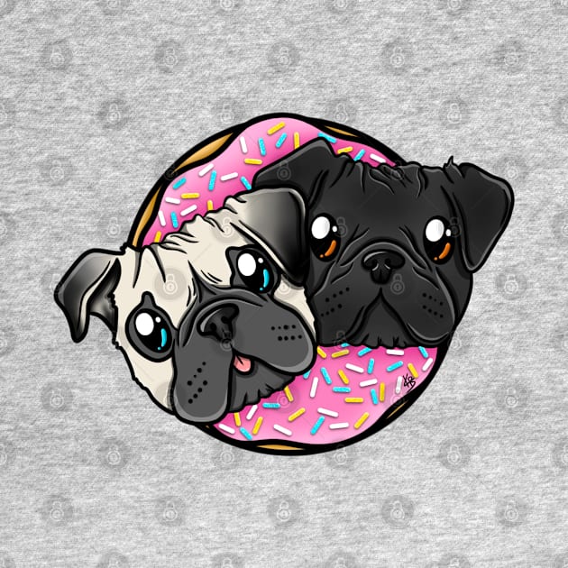 Pug donuts by KayyArkham